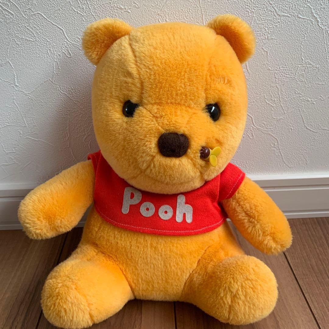 ディズニーランド プーさん みつばち付き ぬいぐるみ レア 昭和レトロ