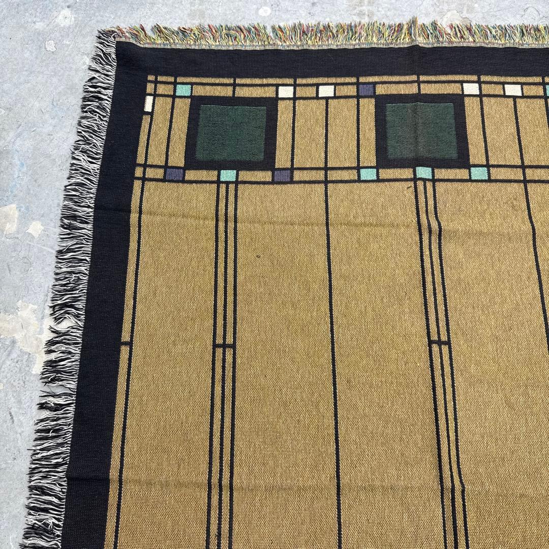 アート柄 マルチカバー ソファーカバー ヴィンテージラグ 186x136