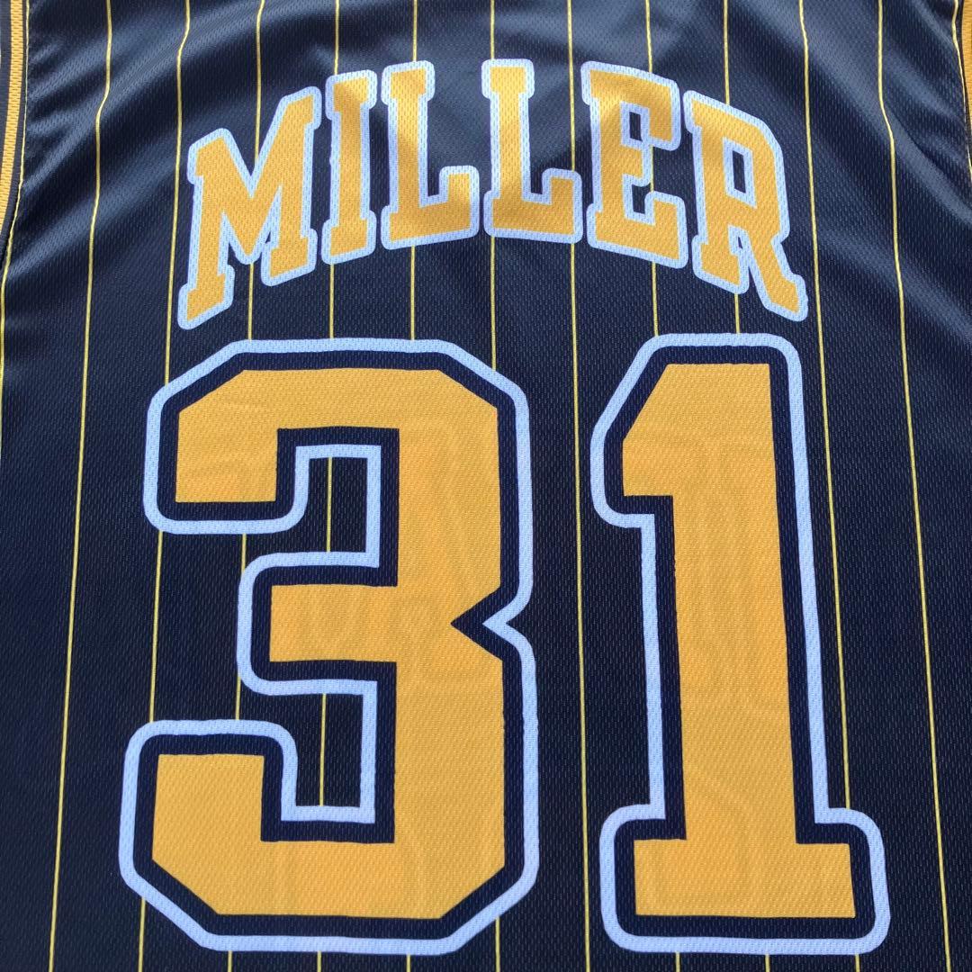 新品 NBA レジー・ミラー ペイサーズ ユニフォーム ストライプ シャツ