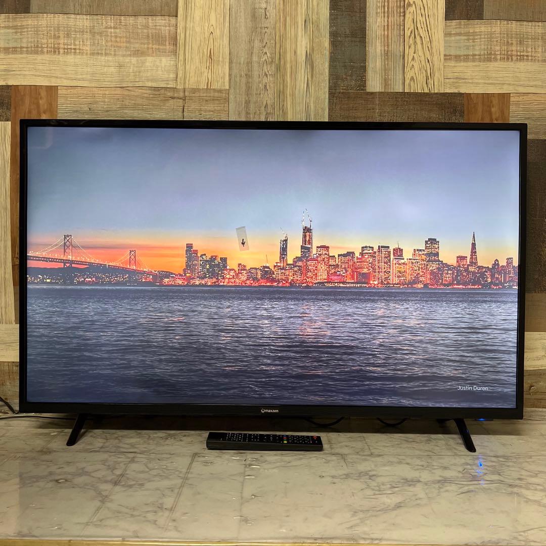 アラさん全国送料込4年前購入マクスゼン43型4KTV裏番組録画ゲームモード