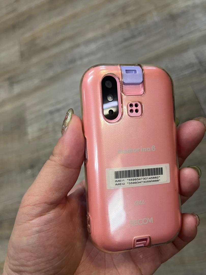 mamorino6 ホワイト ピンク 本体 au キッズ携帯 マモリーノ6 - メルカリ