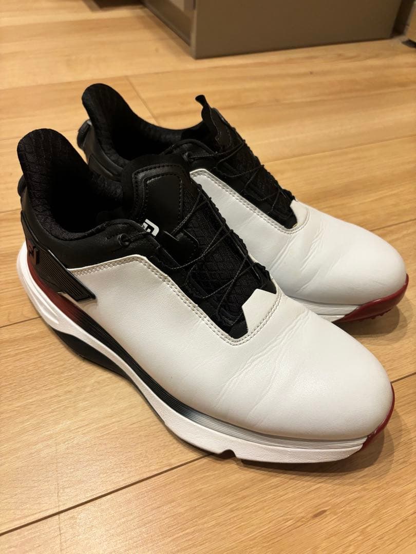 【最終値下げ】FootJoy X25 ゴルフシューズ ホワイト/ブラック ゴルフシューズ MEN'S FJ ウルトラフィットXW BOA ブラック×ホワイト