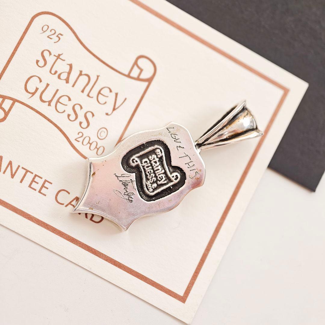 Stanley Guess マルチウッドインレイ ウッドギター ペンダント