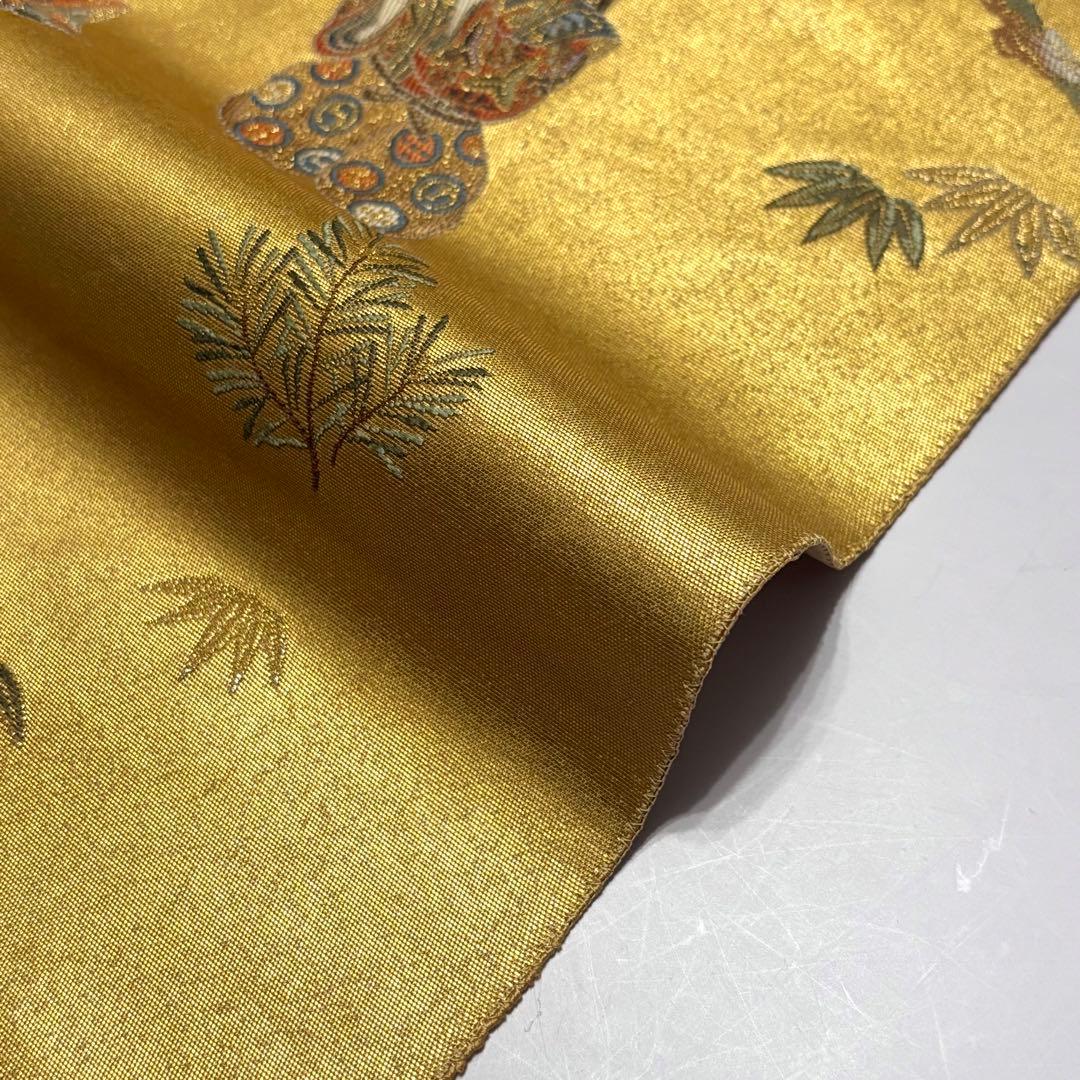 長嶋成織物 金泥箔 本金箔 袋帯 so310 - メルカリ