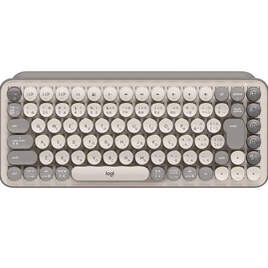logicool POP KEYS K730GY グレージュ Amazon.co.jp: Logicool POP KEYS K730GY メカニカル ワイヤレス