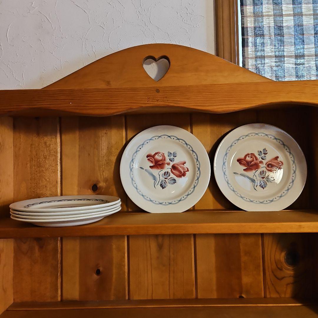 花柄プレート 6枚セット ディゴアン・サングミンヌ製 フランス蚤の市