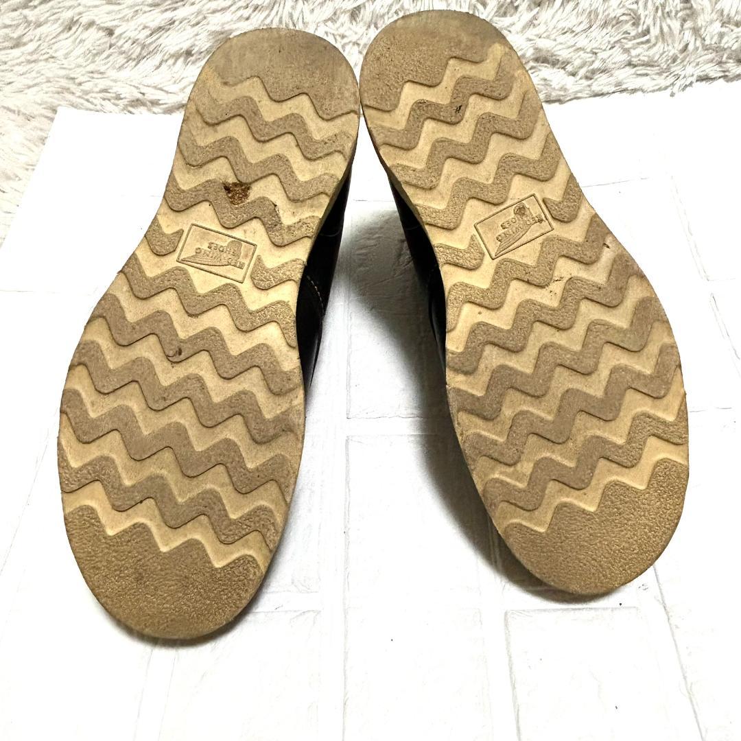 美品　レッドウィング　８１６５　26.5D プレーントゥ　箱付き　黒　レザー