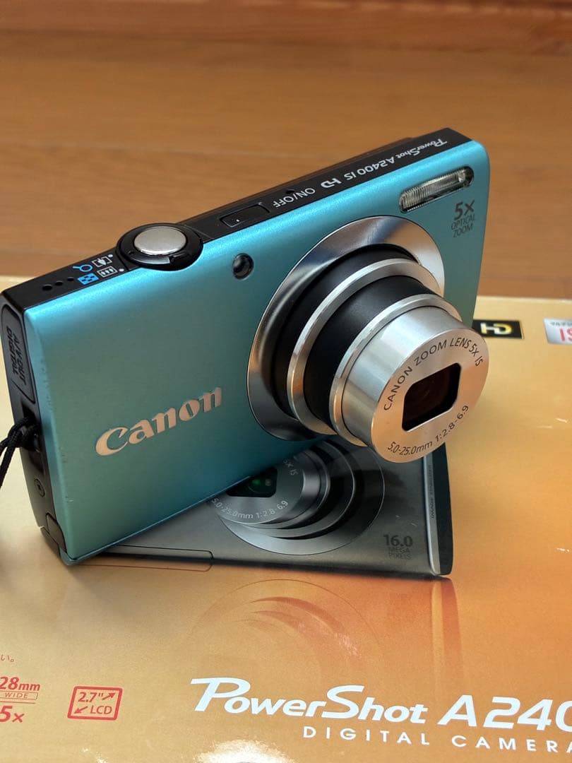 完品美品】Canon A2400 IS ブルー 動作OK - メルカリ