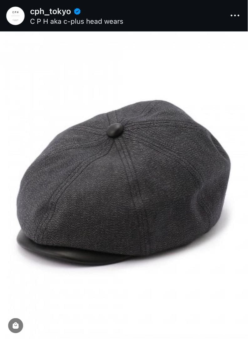 【CPH】即完売品　希少Schott別注モデル 575SC キャスケット CPH／シーピーエイチ／575 LEATHER CASQUETTE／レザー キャスケット