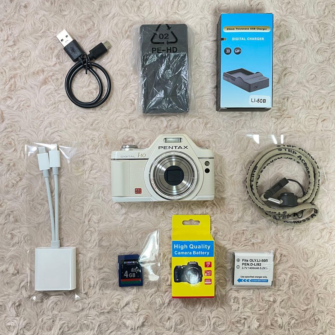 美品✨PENTAX Optio l-10✨動作確認済 スマホ転送OK 平成レトロ - メルカリ