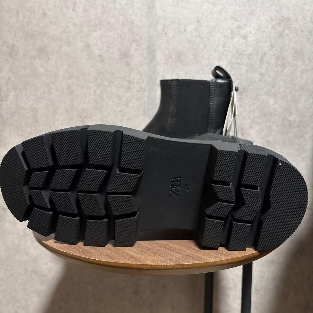 ZARA ザラ チャンキーチェルシーブーツ 40 25.8cm