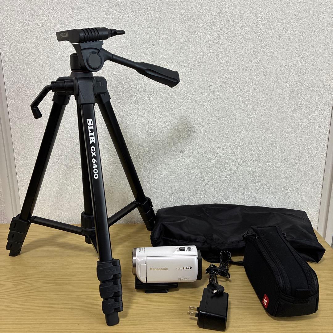 Panasonic FULLHD HC-V480MS ビデオ　三脚　充電器 Panasonic FULLHD HC-V480MS ビデオ 三脚 充電器 Panasonic FULLHD HC