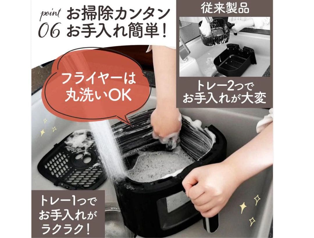 新品未使用品 Crispio ノンフライヤー 6.3L