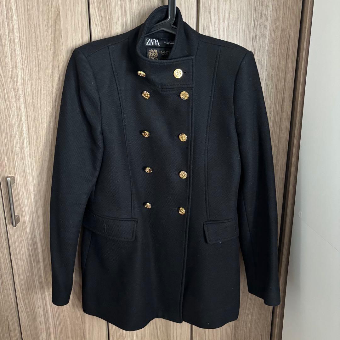 値下げ！ZARA ザラ ナポレオンコート ダブルブレスト ハイネック