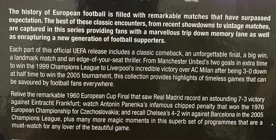 中古品DVD GREAT MATCHES OF EURO サッカー5枚入りセット - メルカリ