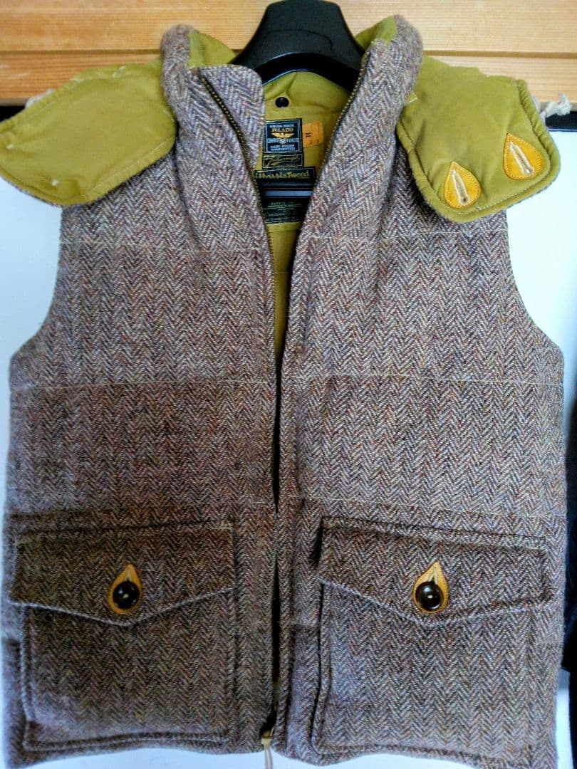 コリンボ　ジェラード　ハリス ツイード トリプルネーム　ベスト　サイズM コリンボ ジェラード ハリス ツイード トリプルネーム ベスト サイズM