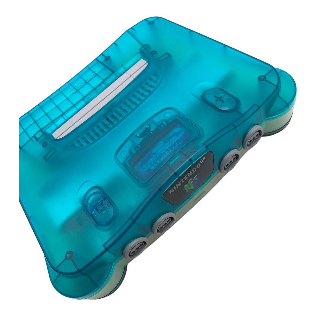 NINTENDO 64本体クリアブルー 任天堂 64ソフト - メルカリ