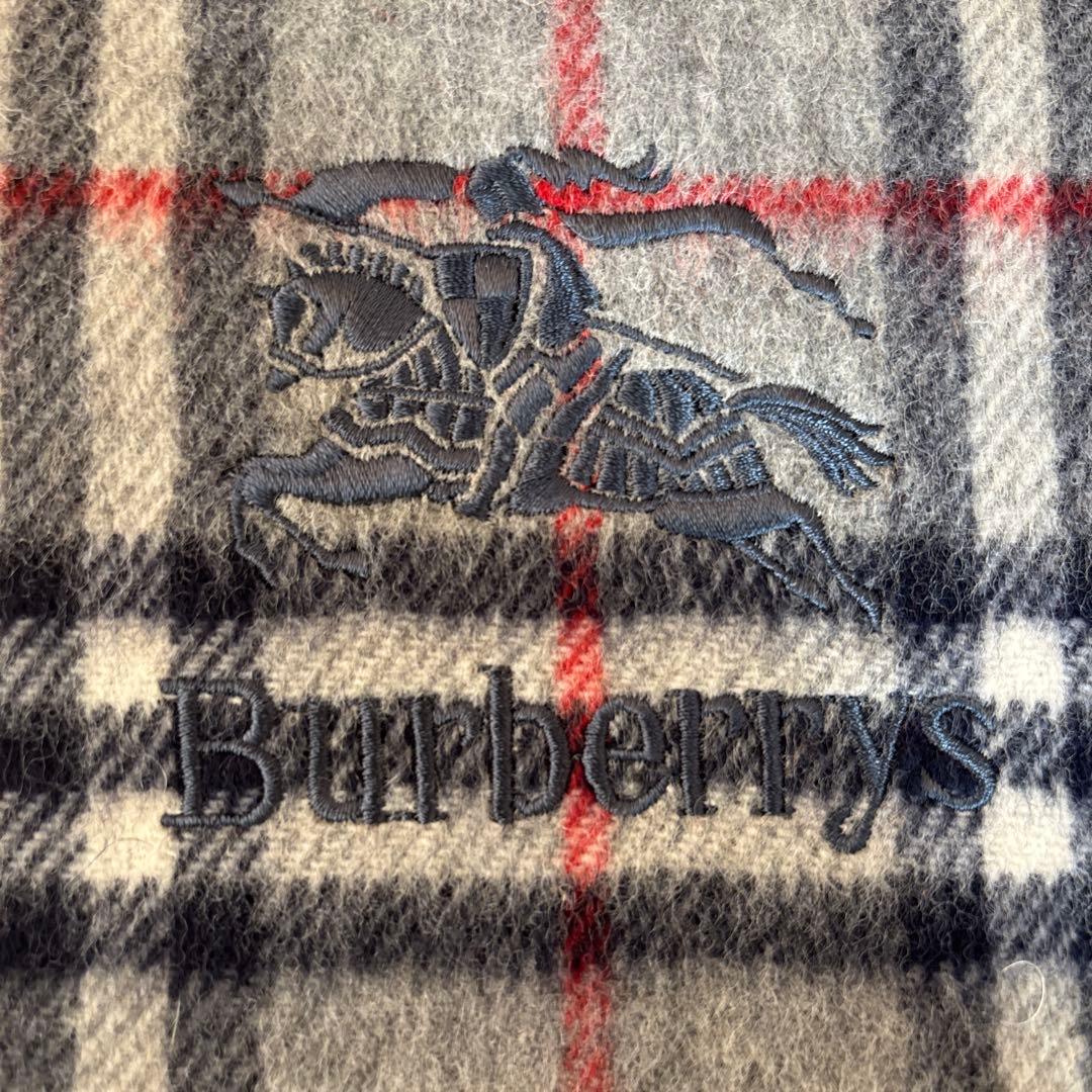 Burberrys ウール100% チェック柄ブランケット 65×120cm - メルカリ