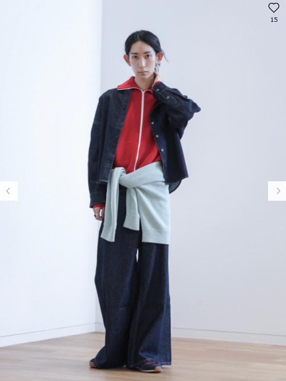 ユニクロC ミラノリブフルジップカーディガン XXL レッド 未使用 完売