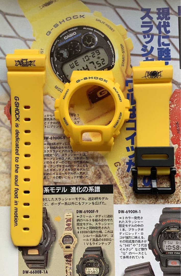 CASIO G-SHOCK DW-6900H-9 イエロースラッシャー ベルベゼ - メルカリ