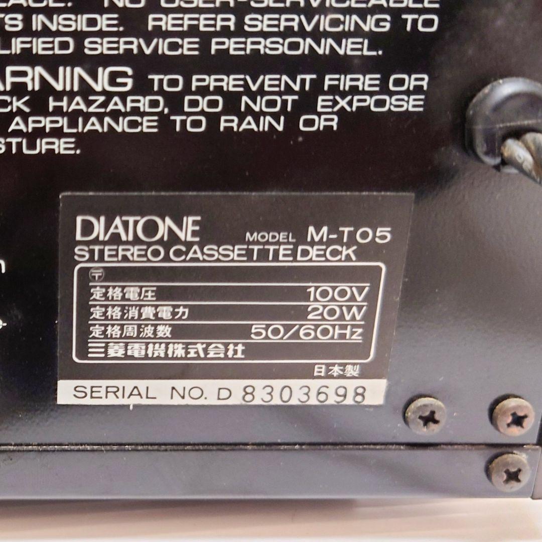 DIATONE ダイアトーン model:M-T05 カセットデッキ ジャンク