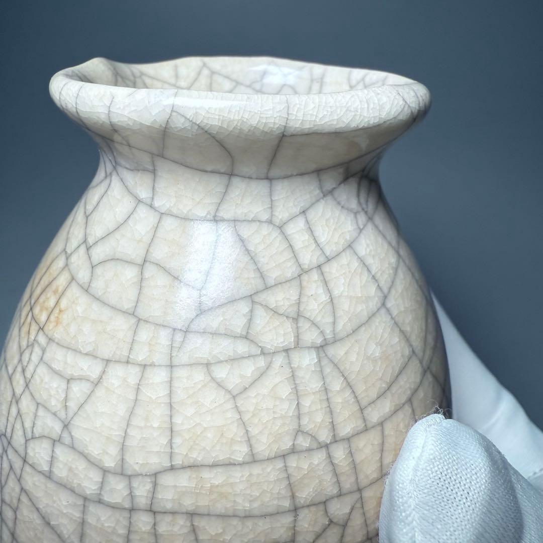 中国美術　宋代　哥窯　唐物　中国古玩　古美術　美しい貫入　11.6cm