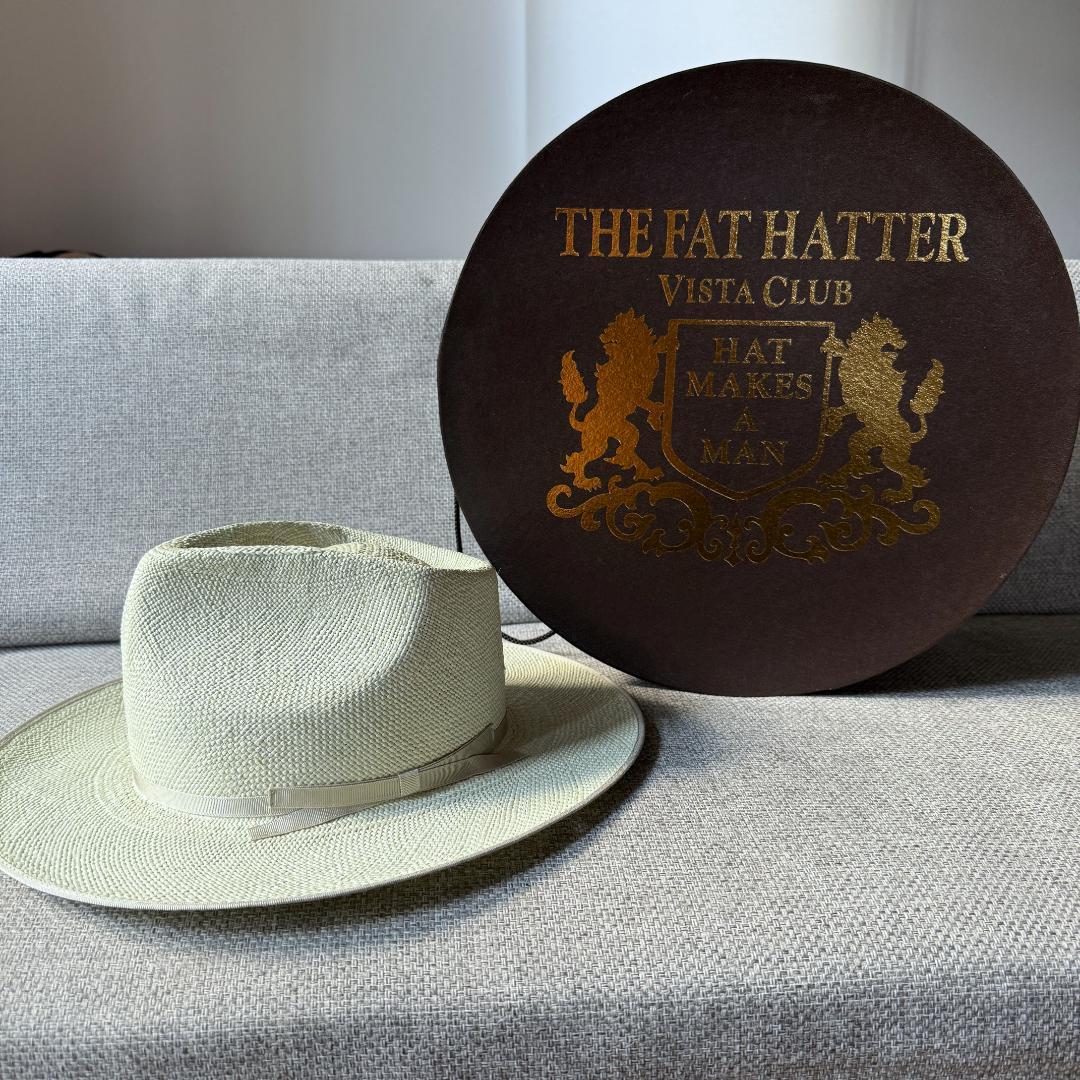 THE FAT HATTER VISTA BLUE パナマ ハット BLUE - メルカリ