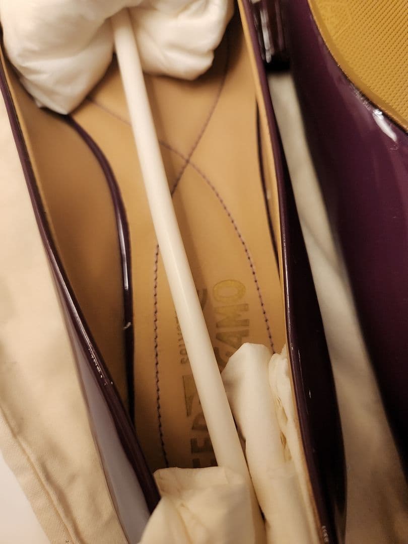 Salvatore Ferragamo パープル バレエシューズ 6.5D