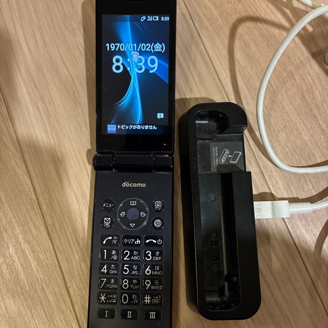 SH-01J docomo AQUOS ケータイ ブルーブラック ドコモガラホ - メルカリ