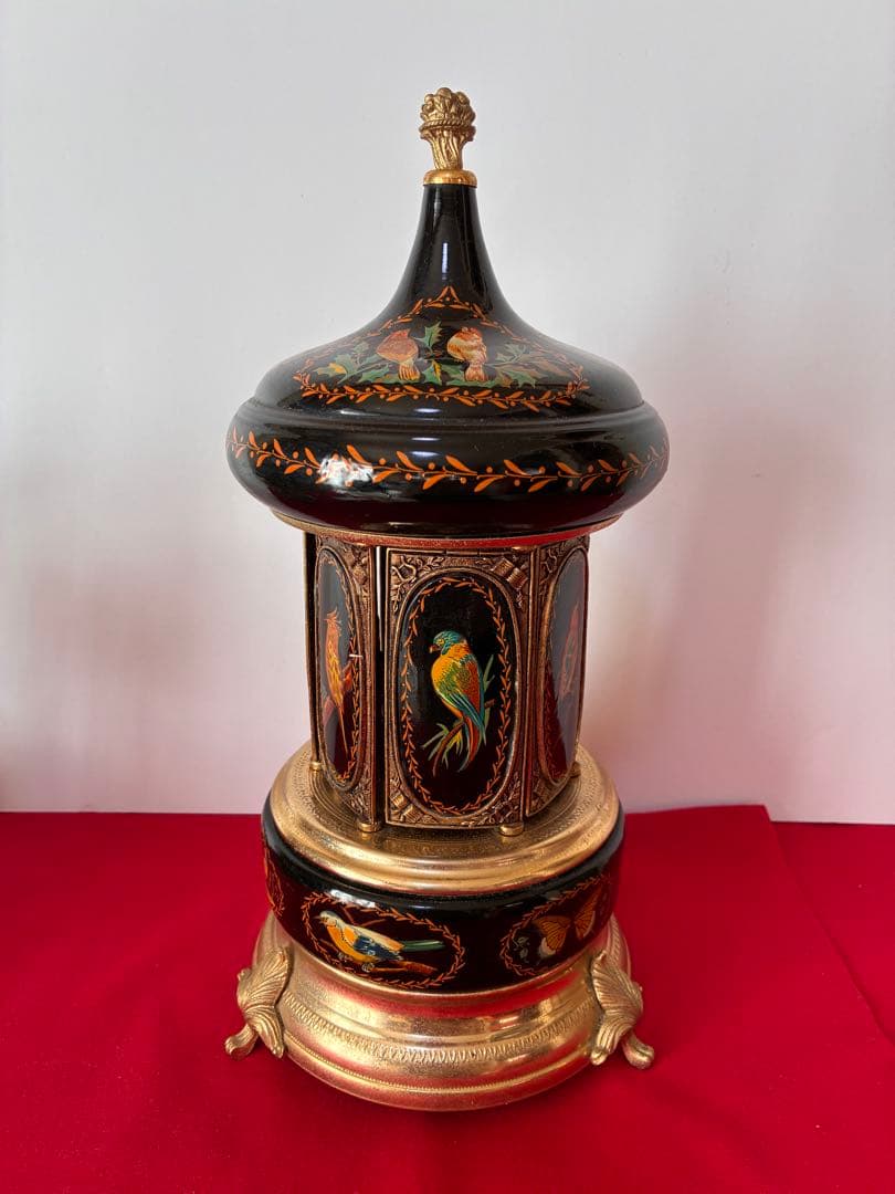 REUGE リュージュ オルゴール シガレット 葉巻入れ アンティーク レトロ ヴィンテージ REUGE リュージュ からくりオルゴール 葉巻ケース