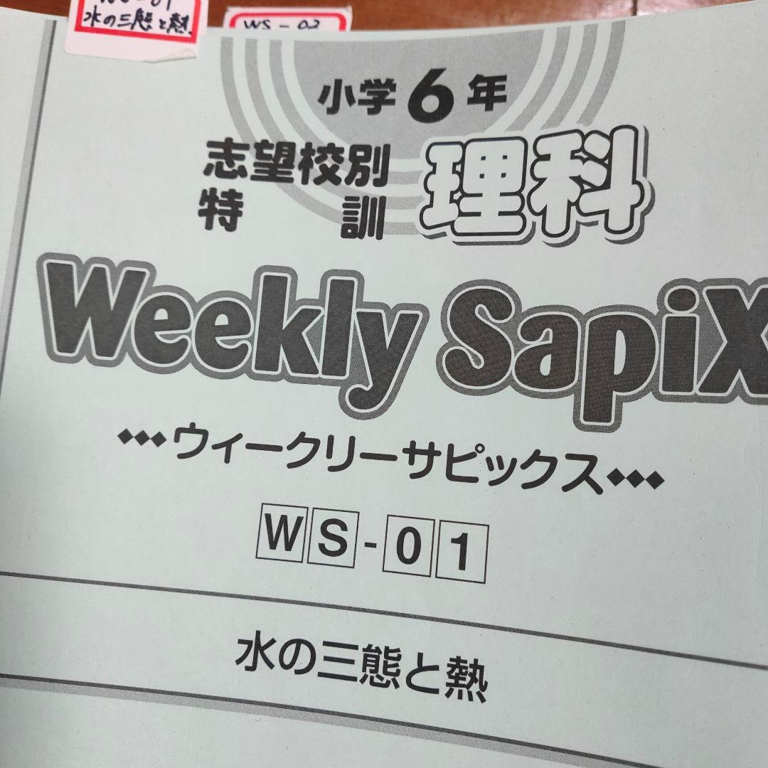サピックス SAPIX 小学6年 志望校別特訓 理科 社会 - メルカリ