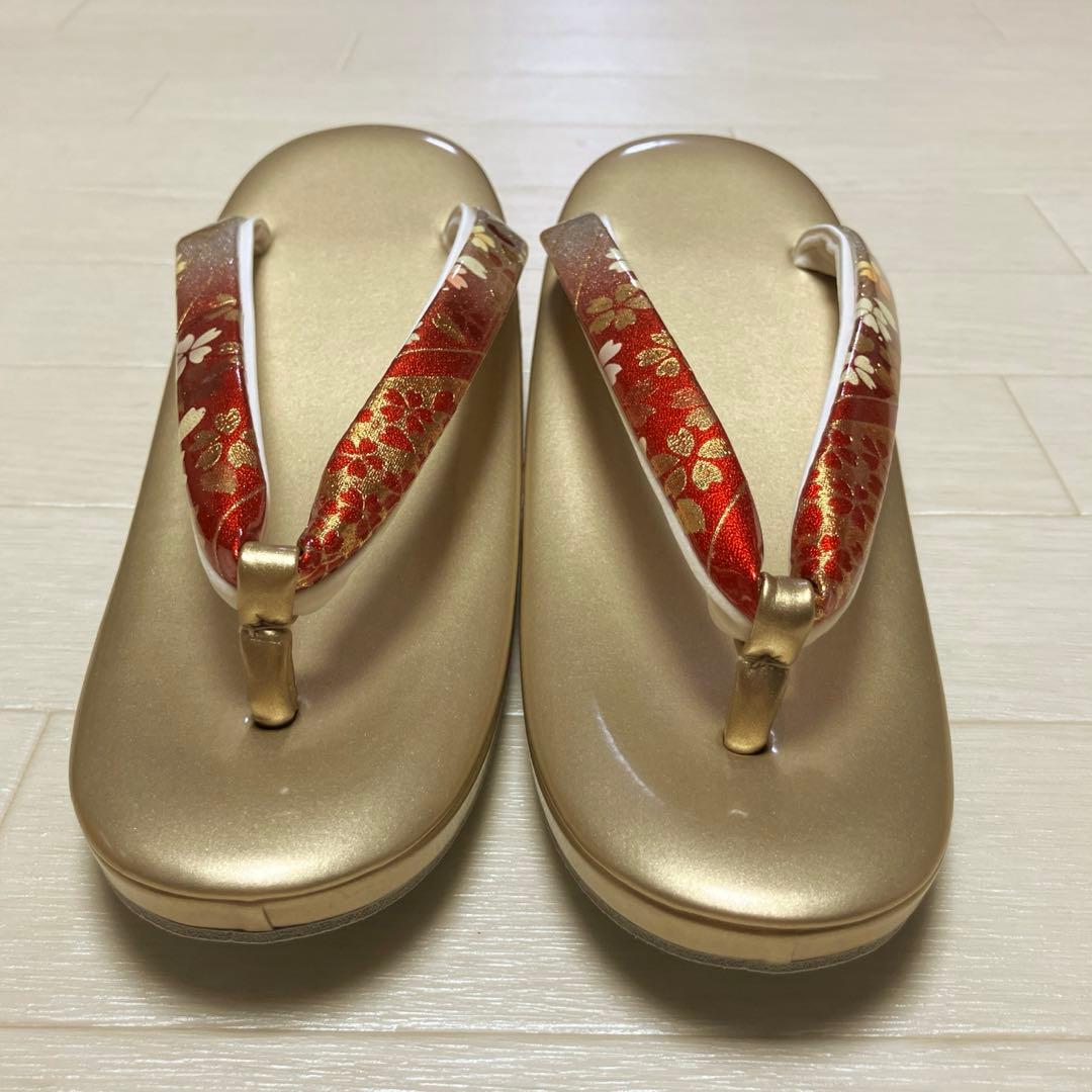 《未使用》草履バッグセット　成人式　日本製　24センチ