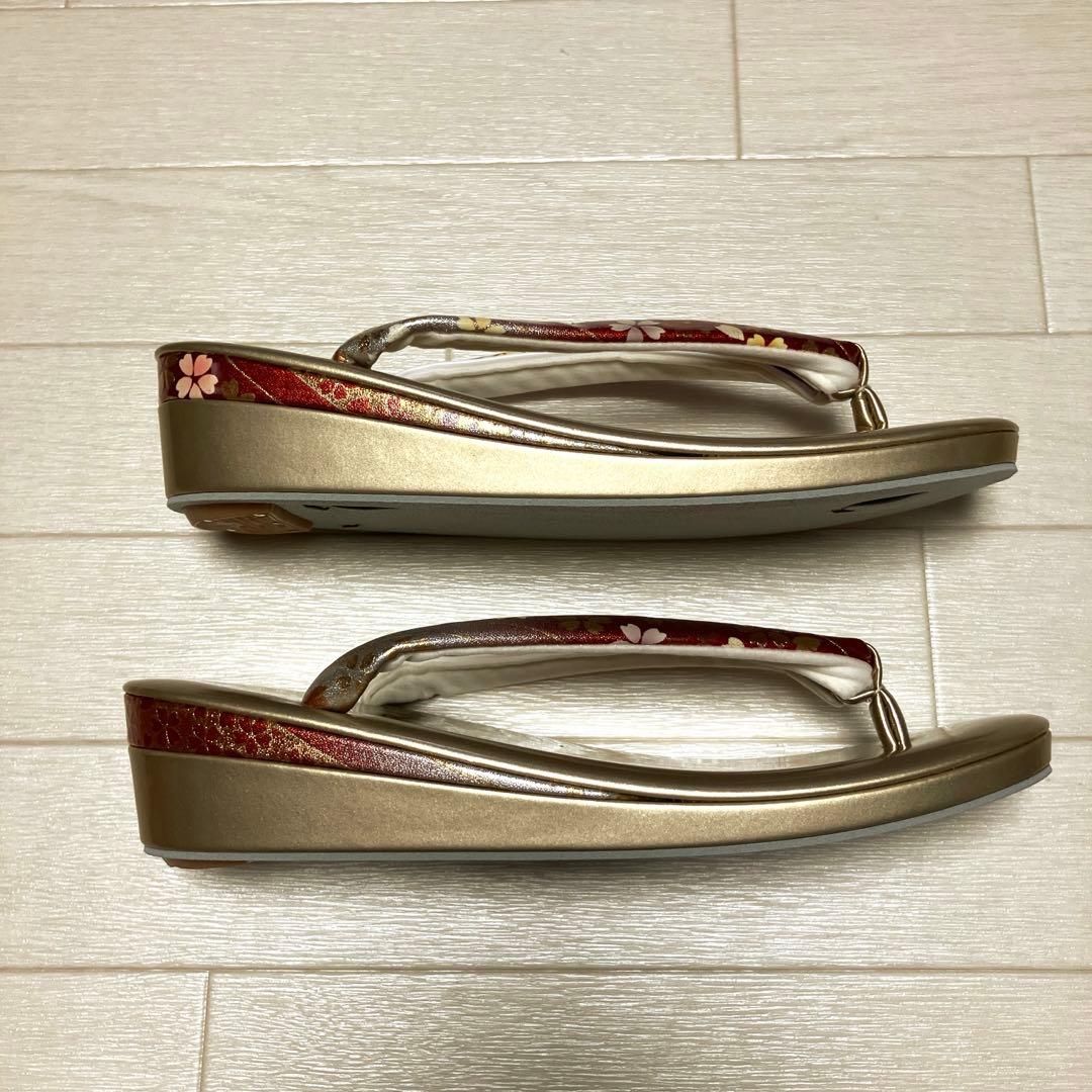 《未使用》草履バッグセット　成人式　日本製　24センチ