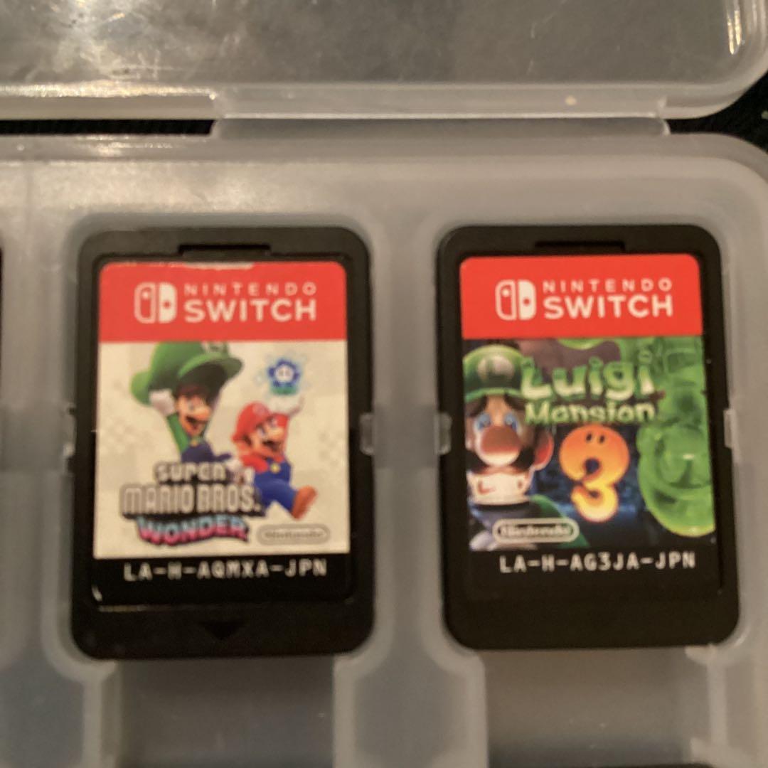 スーパーマリオ 任天堂 switchゲームソフトまとめ売り7点 保護ケース