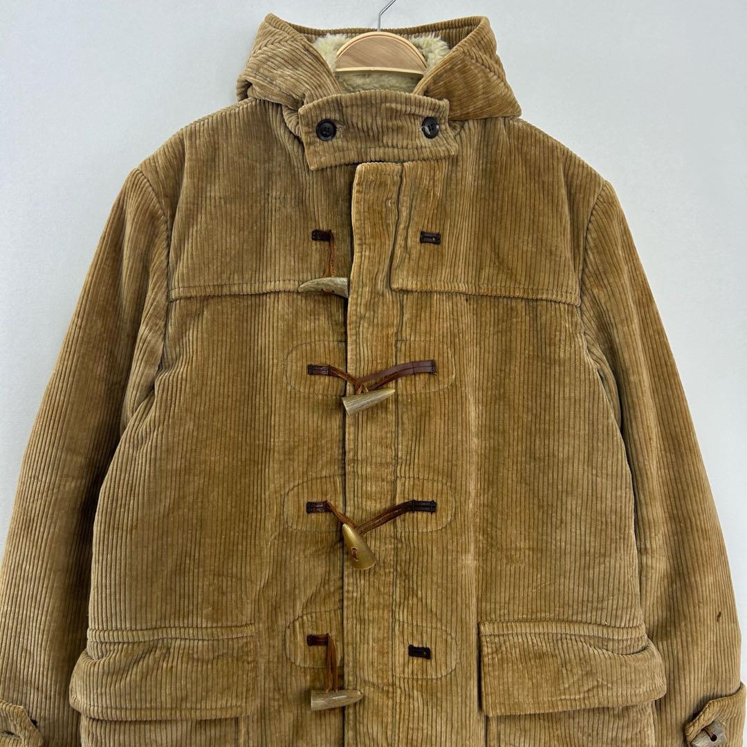 70s グローバーオール SNOWDON 太畝コーデュロイダッフルコート S12