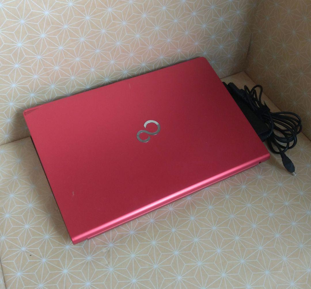 希少 美品 富士通LIFE BOOK サクラピンク SSD500GB｜富士通FMVパソコン