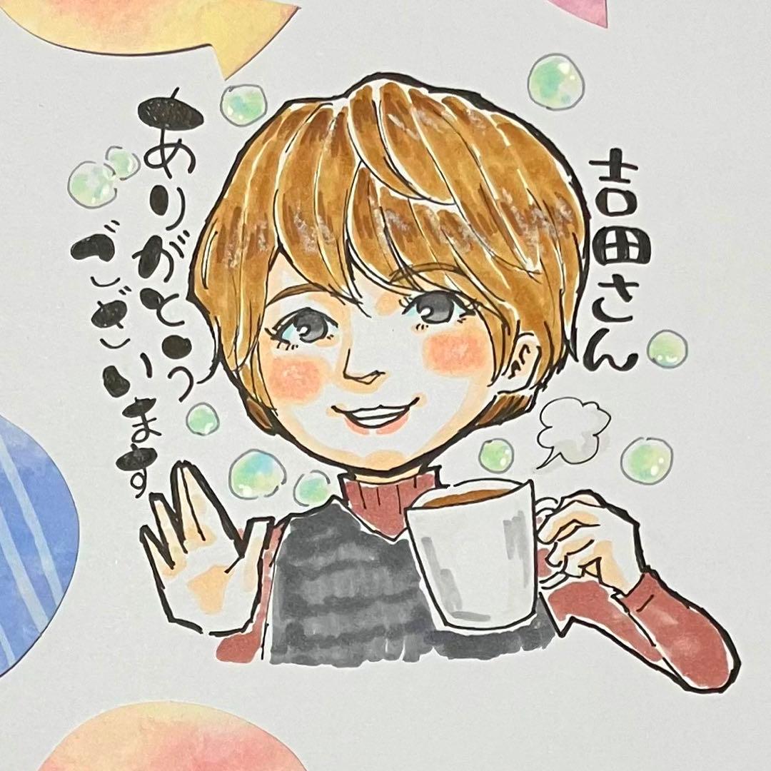 Rin様専用オーダー似顔絵 色紙寄せ書き2枚 - メルカリ