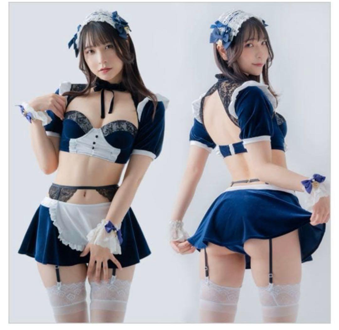 pharfaite（ベルベットバレット）/メイド風ベロアセットアップ　ネイビー 2026年最新】パルフェット メイドの人気アイテム - メルカリ