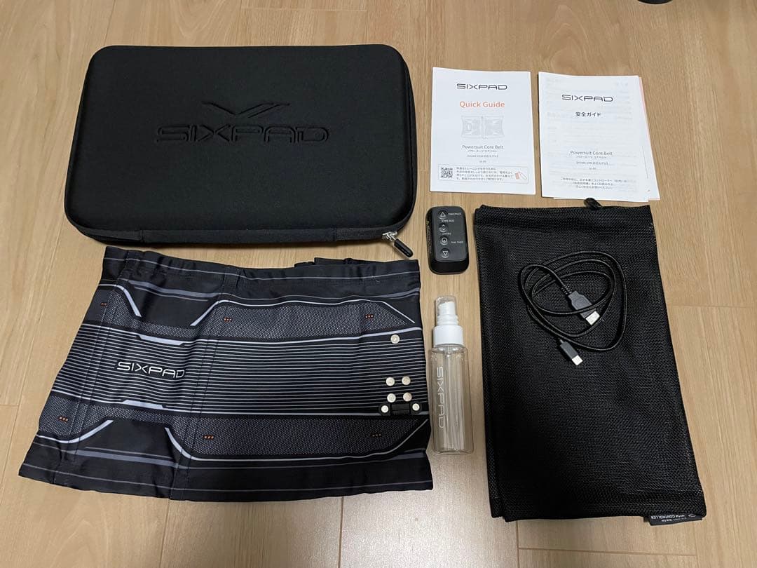 SIXPAD パワースーツコアベルト SE-BT Mサイズ 付属品・ケース付き シックスパッド パワースーツコアベルト EMS MTG SIXPAD Powersuit