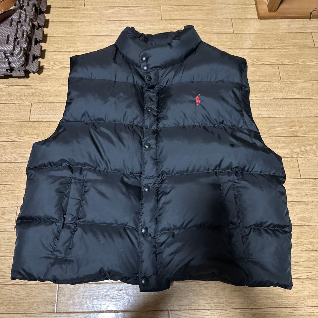 Polo by Ralph Lauren ブラック ダウンベスト XXL 中古・古着通販】POLO RALPH LAUREN (ポロ・ラルフローレン) ダウン