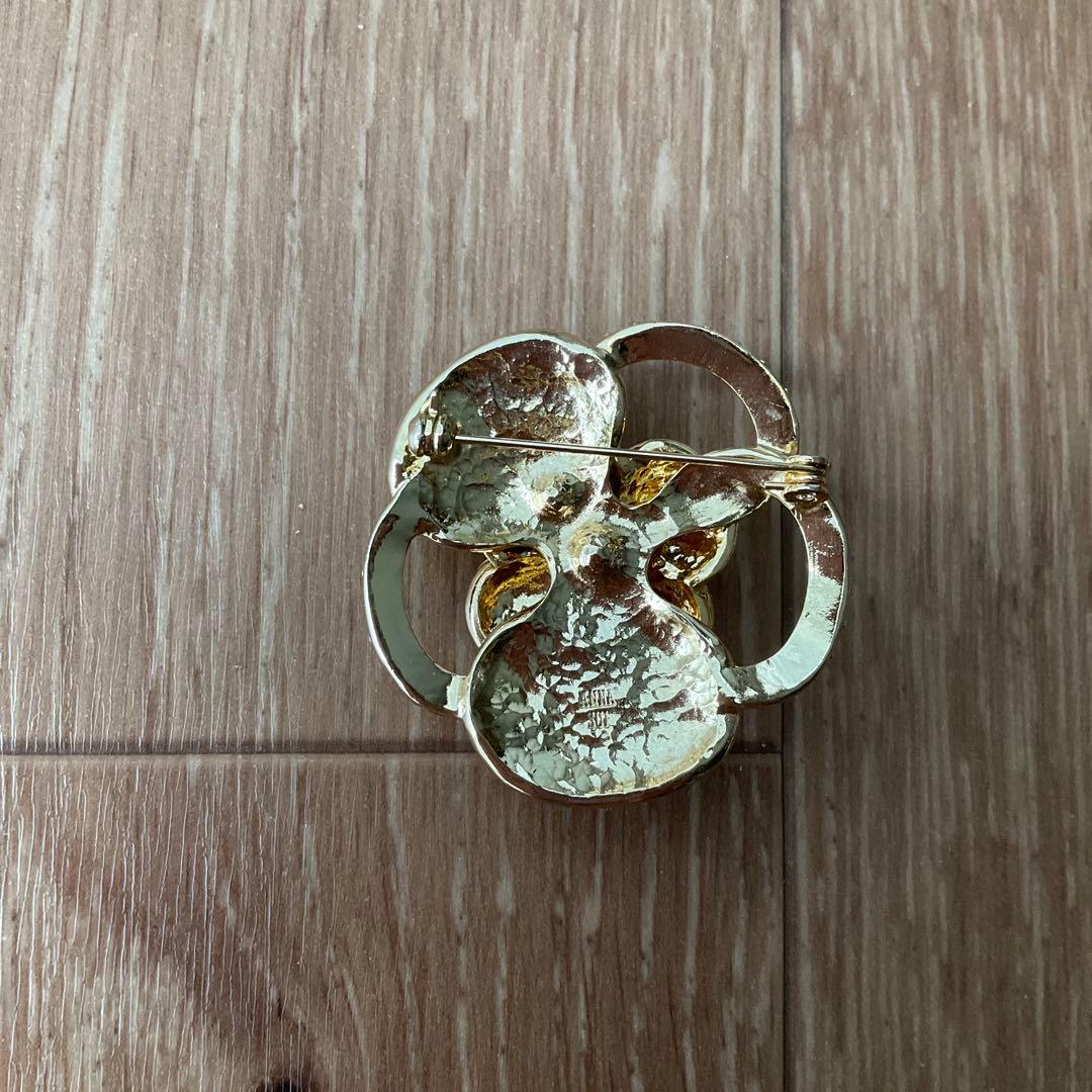 ANNA SUI アナスイ ブローチ 薔薇 バラ ピンク ビジュー