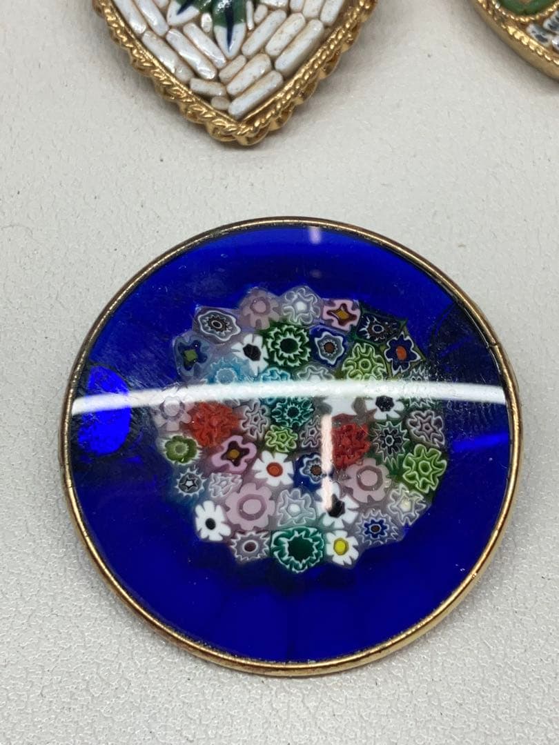 マイクロモザイク ベネチアンガラス まとめ ブローチ ペンダント