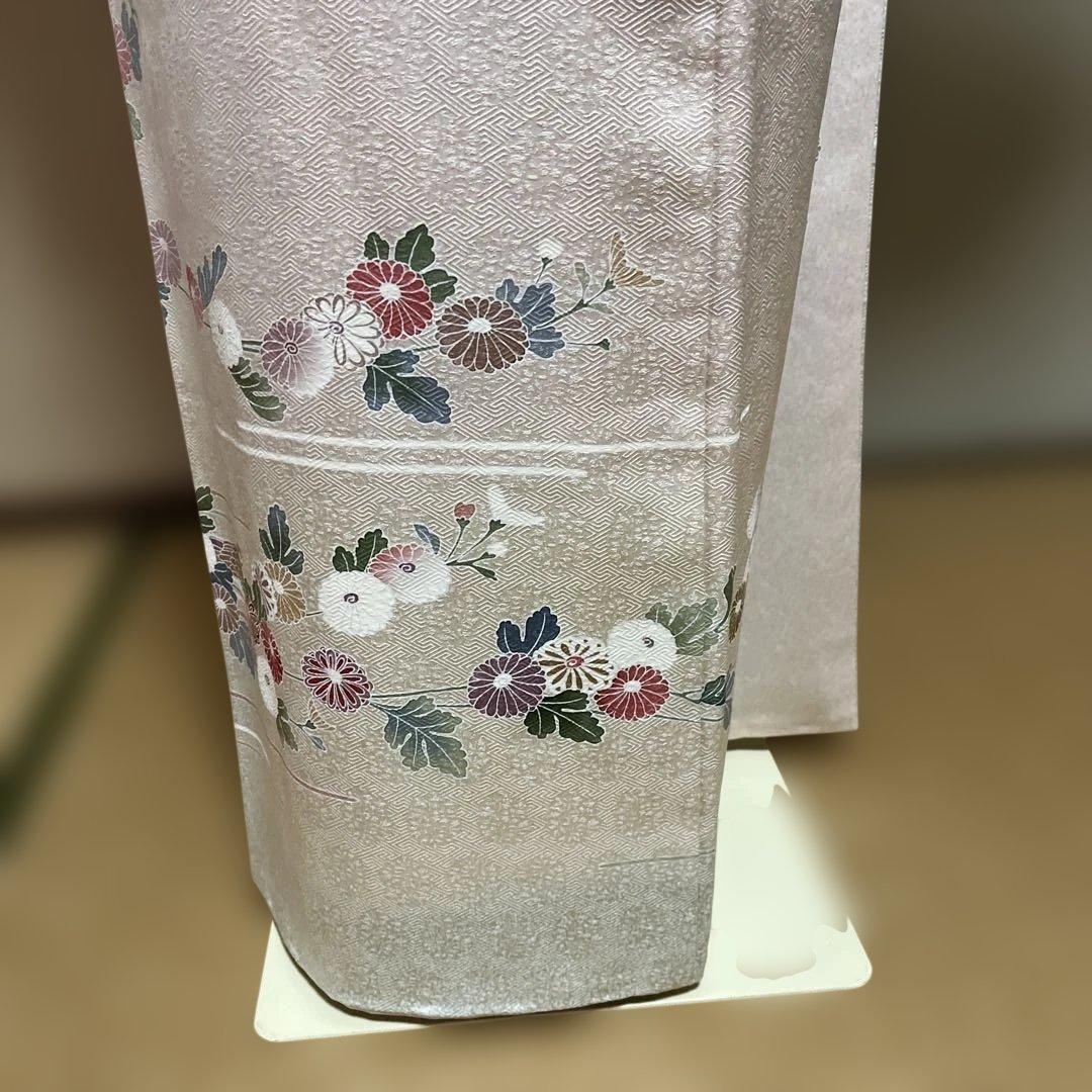 訪問着　鈴乃屋謹製　共八掛　ガード加工　落款あり　身丈156裄68