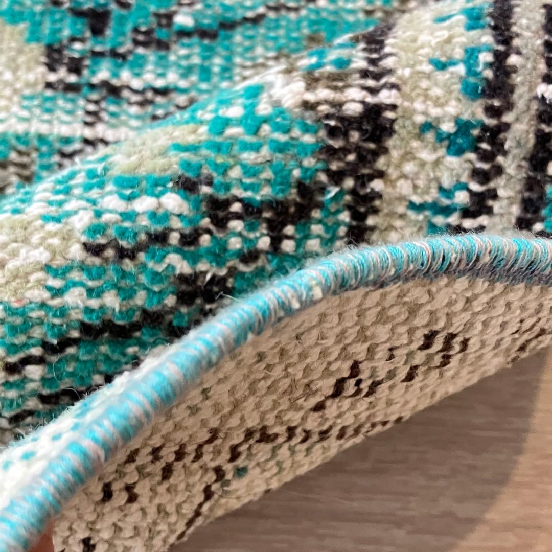 スカイブルー✳︎91×192✳︎ペールグレー 満載フラワー トルコ