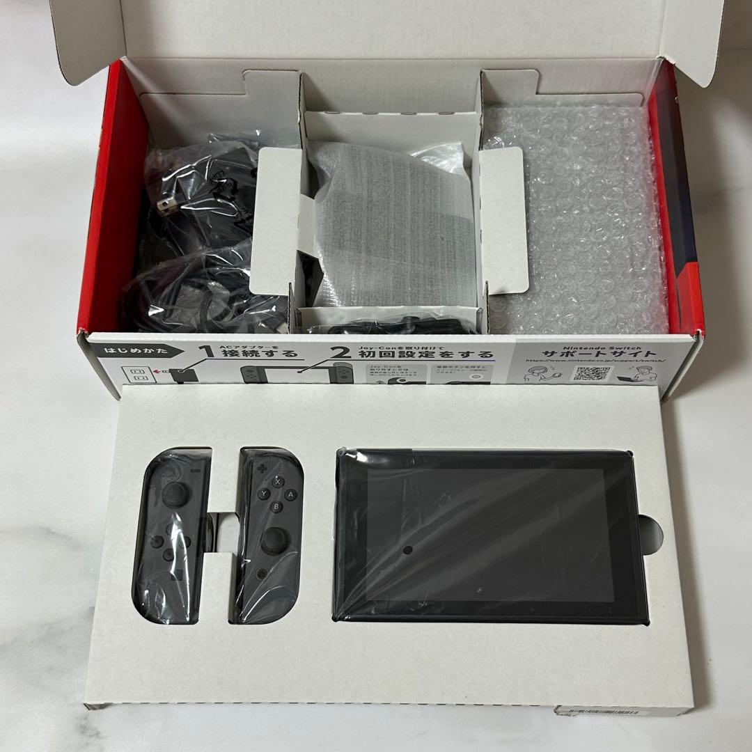 極美品】Nintendo Switch 本体 グレー バッテリー強化版 - メルカリ