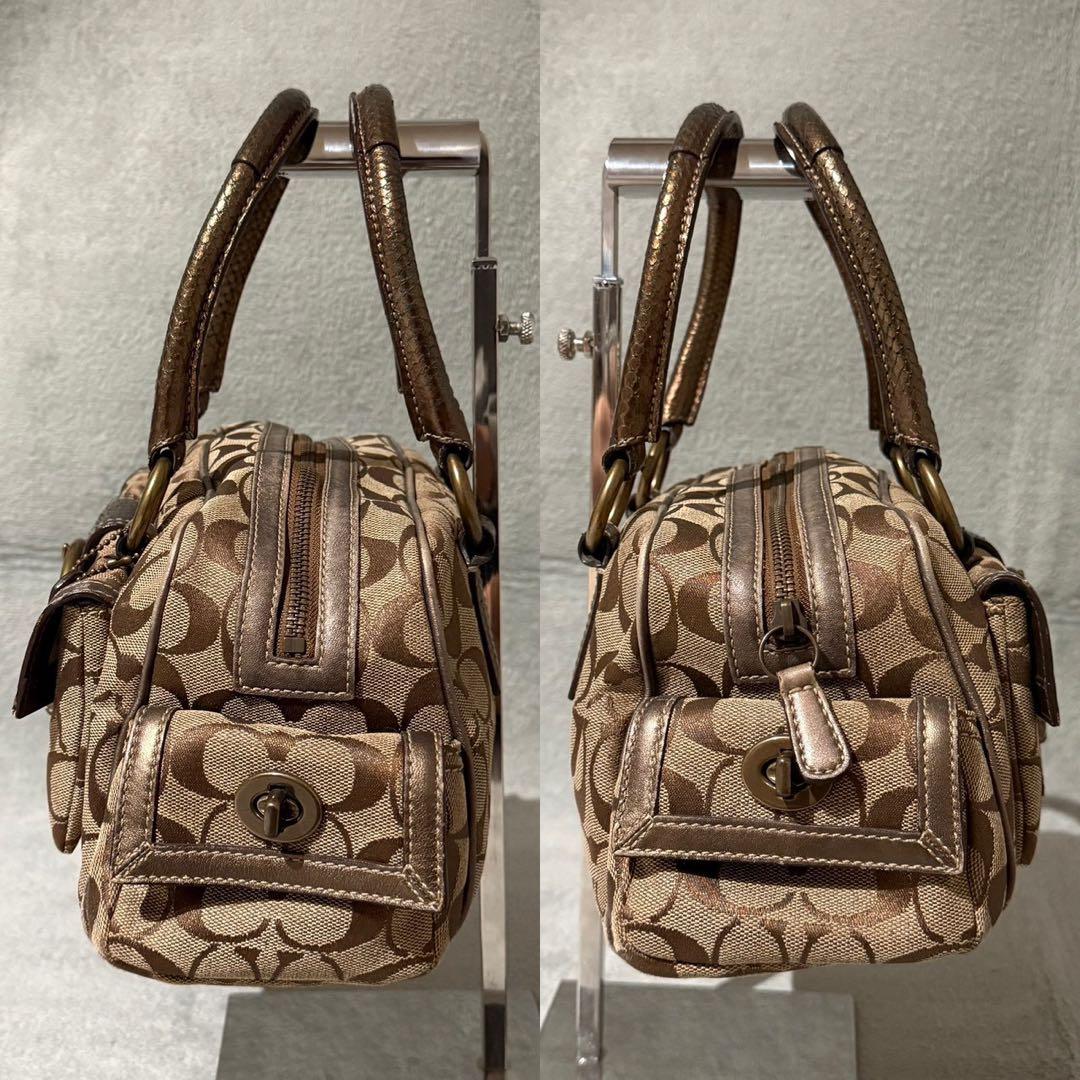 Coach Signature Soho Python Satchel Bag - メルカリ