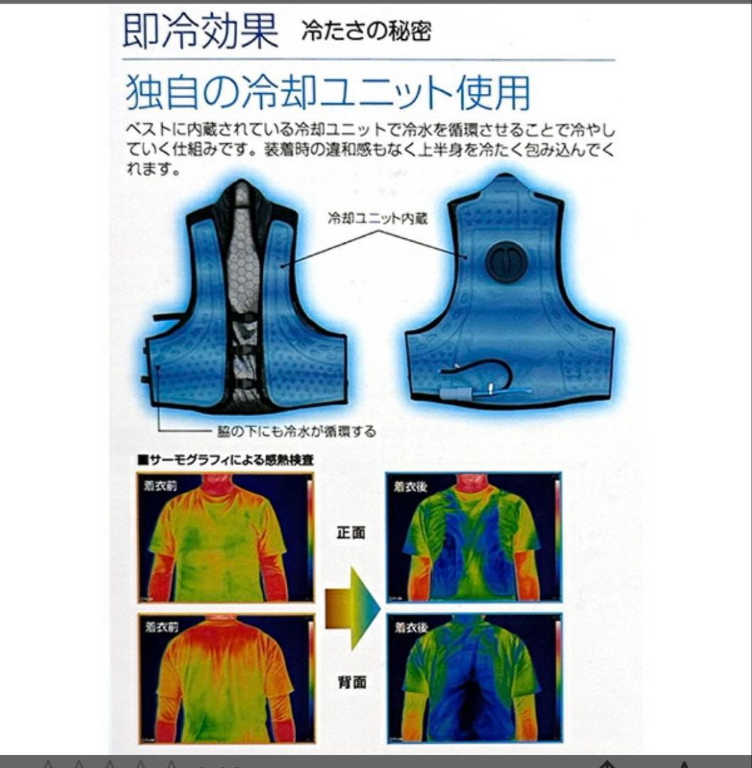 【新品/未開封】冷水が循環するベスト 保冷パック付き USB給電 男女兼用