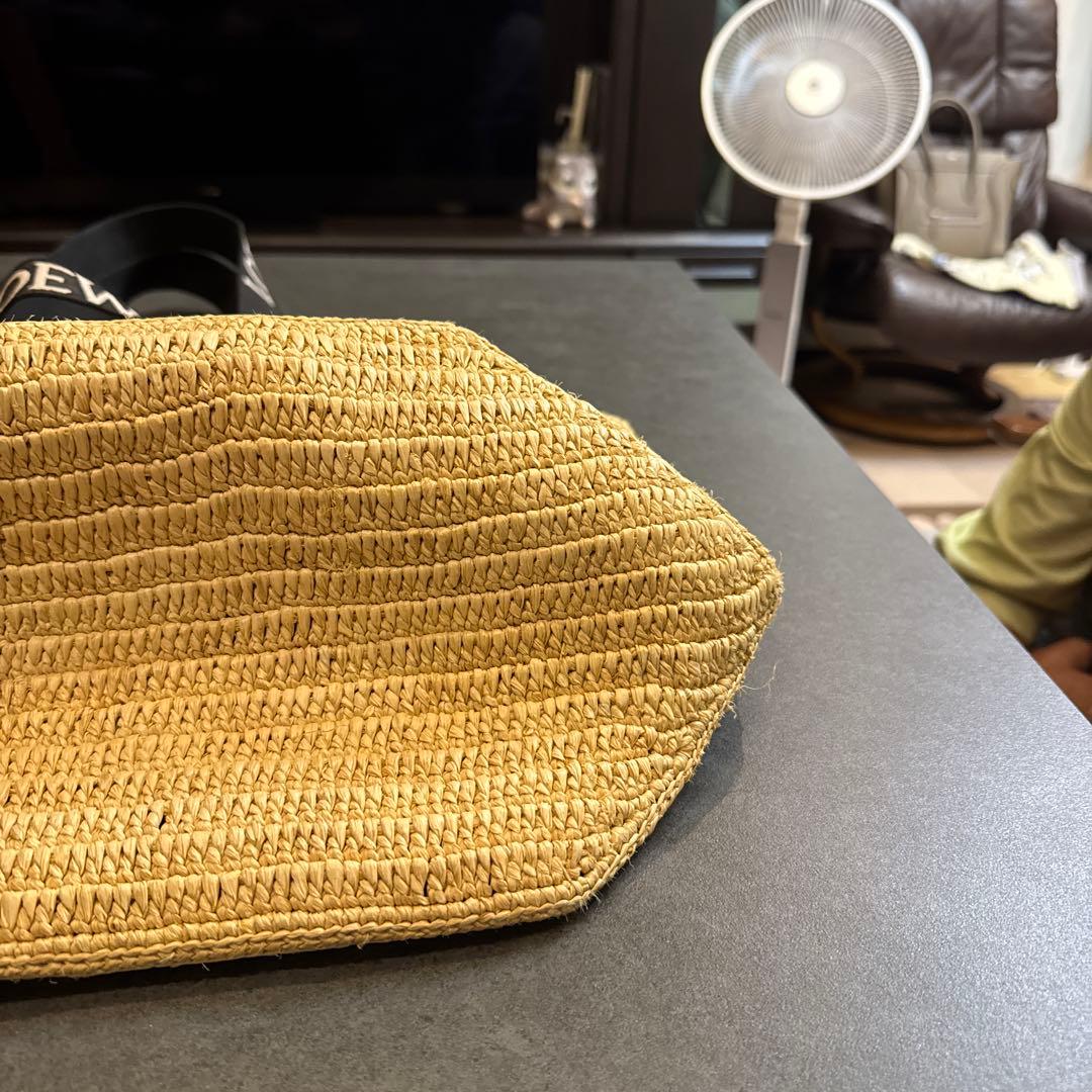 LOEWE ストライプ トートバッグ かごバッグの通販はau PAY マーケット