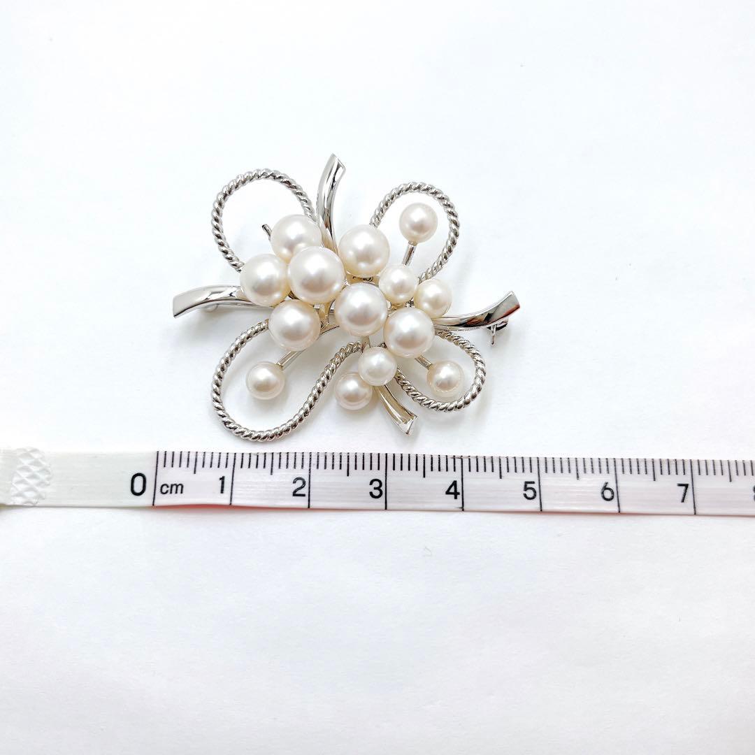 極美品✨MIKIMOTO ミキモト アコヤパール ブローチ コサージュ