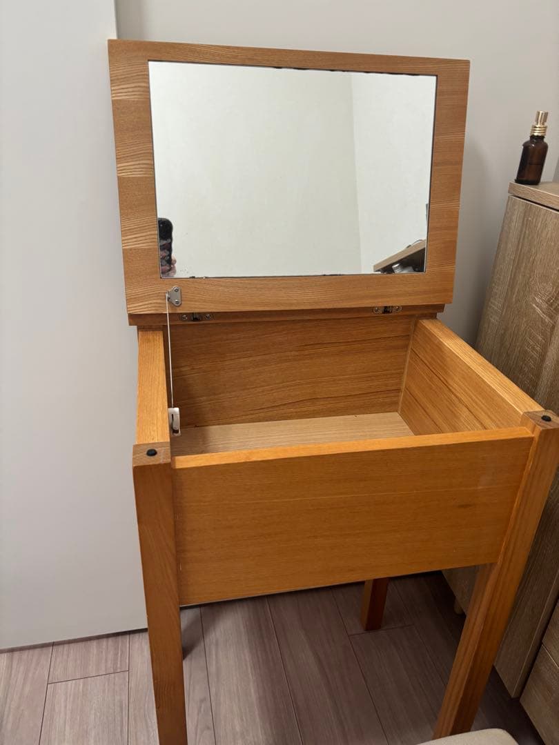 無印良品 ドレッサー 椅子付き (オーク材) - メルカリ